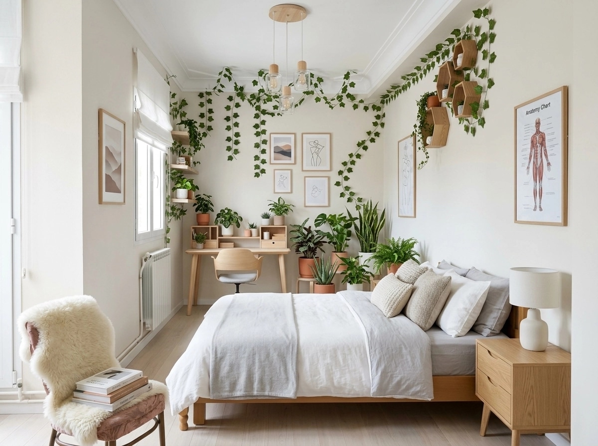Interior design in Scandinavian style — Bedroom by GenRoom AI