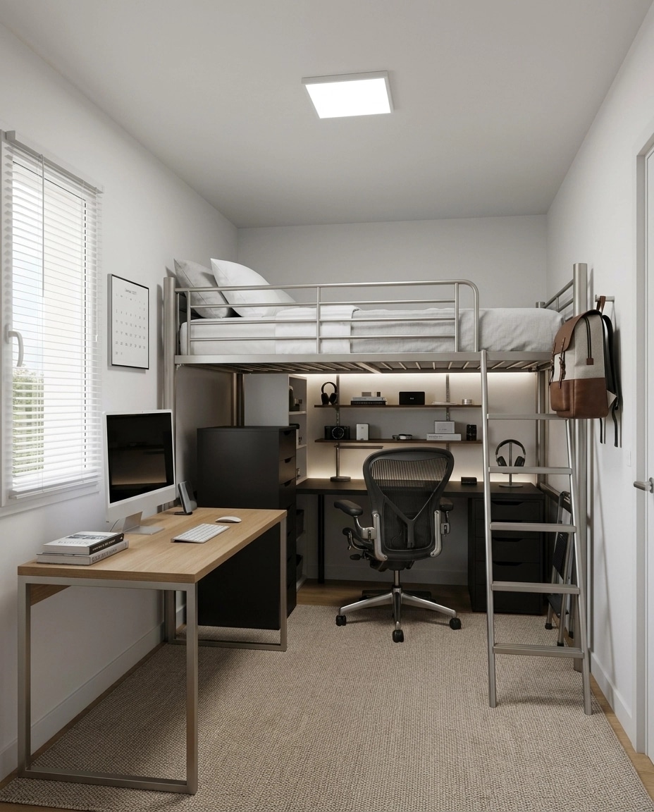 Minimalism Office design — interior photo by GenRoom AI