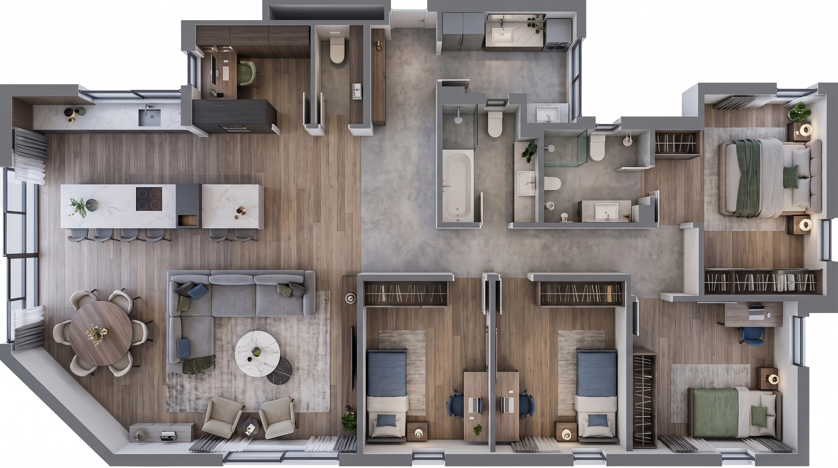 Interior design in Contemporary style — Living Room by GenRoom AI