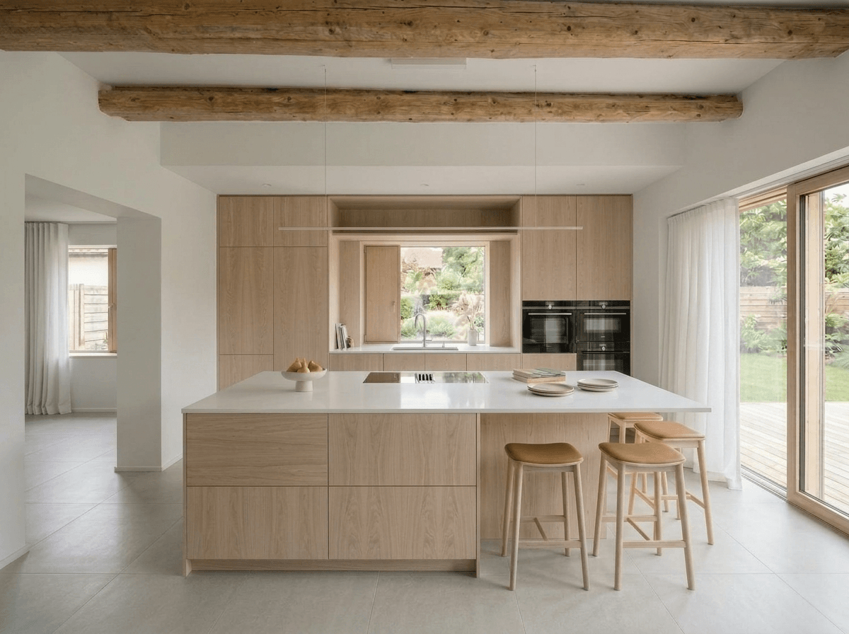 Minimalism Kitchen design — interior photo by GenRoom AI
