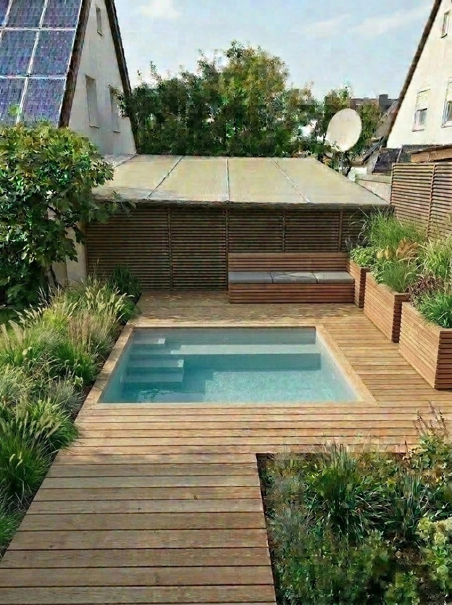 Landscape design in Scandinavian Garden style — Yard by GenRoom AI