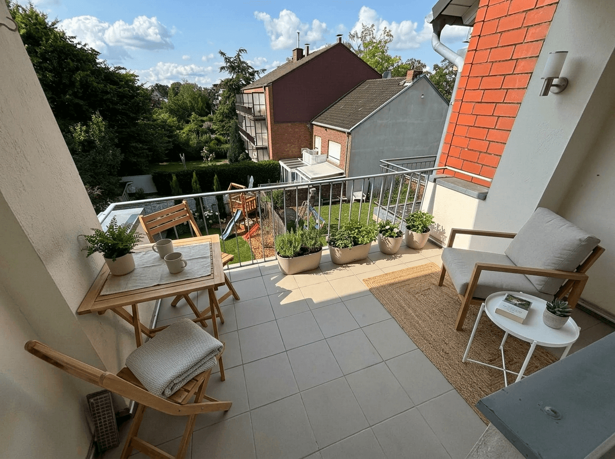 Interior design in Scandinavian style — balcony by GenRoom AI