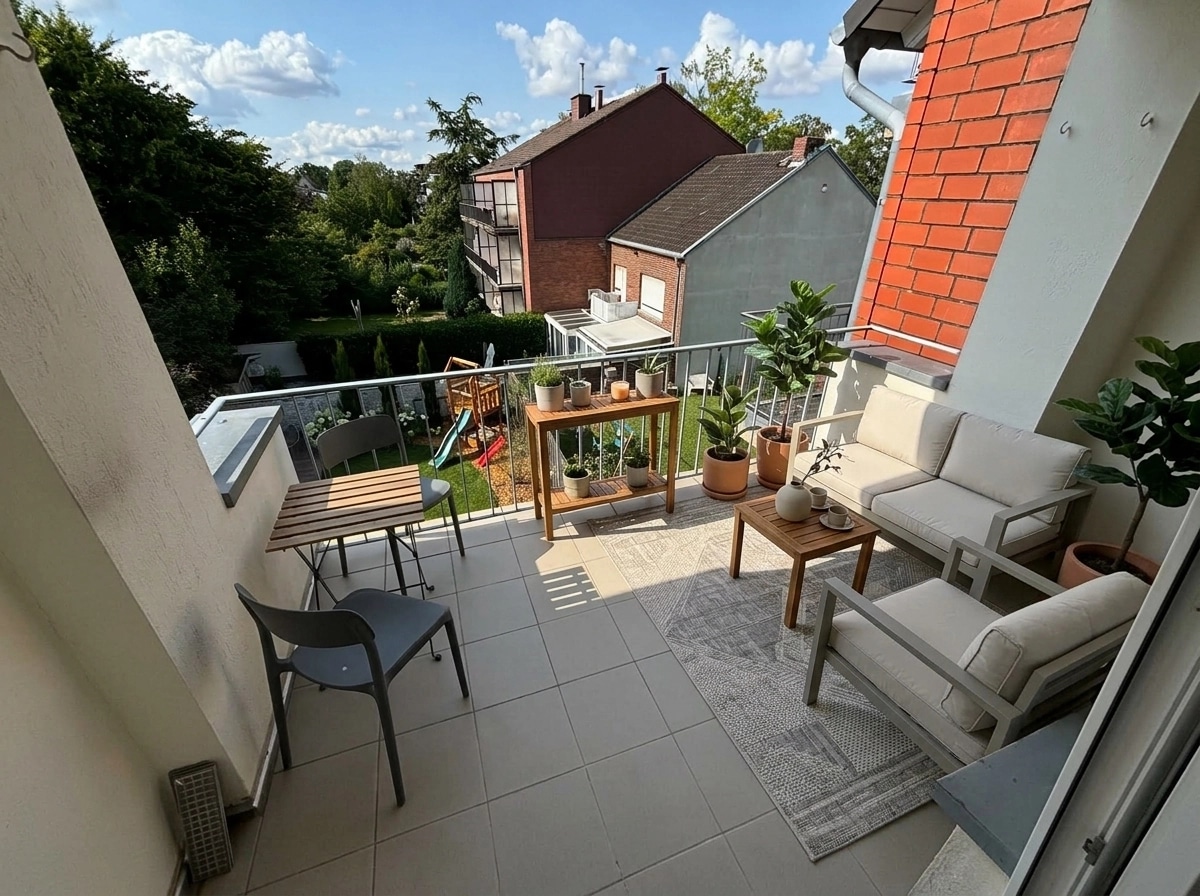 Interior design in Contemporary style — balcony by GenRoom AI