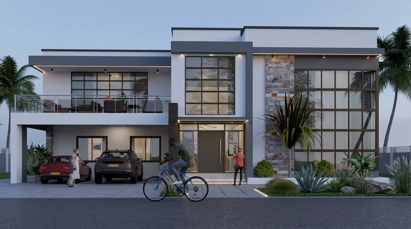 Contemporary Facade Facade design — facade photo by GenRoom AI