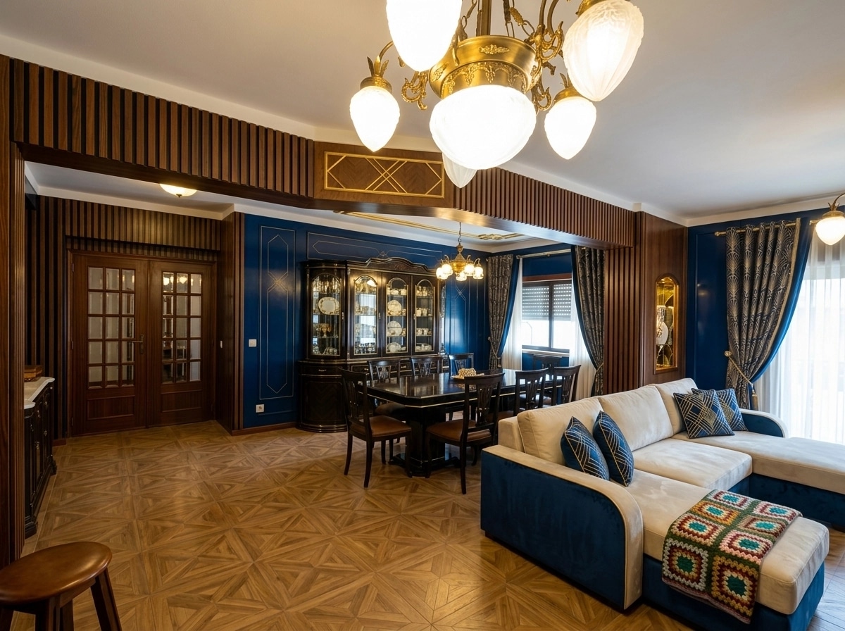 Interior design in Art Deco style — dining_room by GenRoom AI