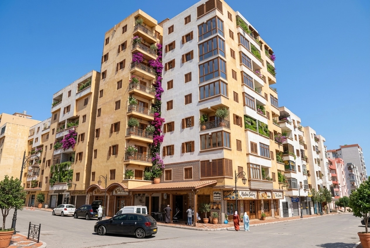 Facade design in Mediterranean Facade style — photo by GenRoom AI