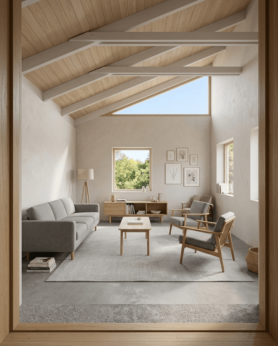 Scandinavian Living Room design — interior photo by GenRoom AI