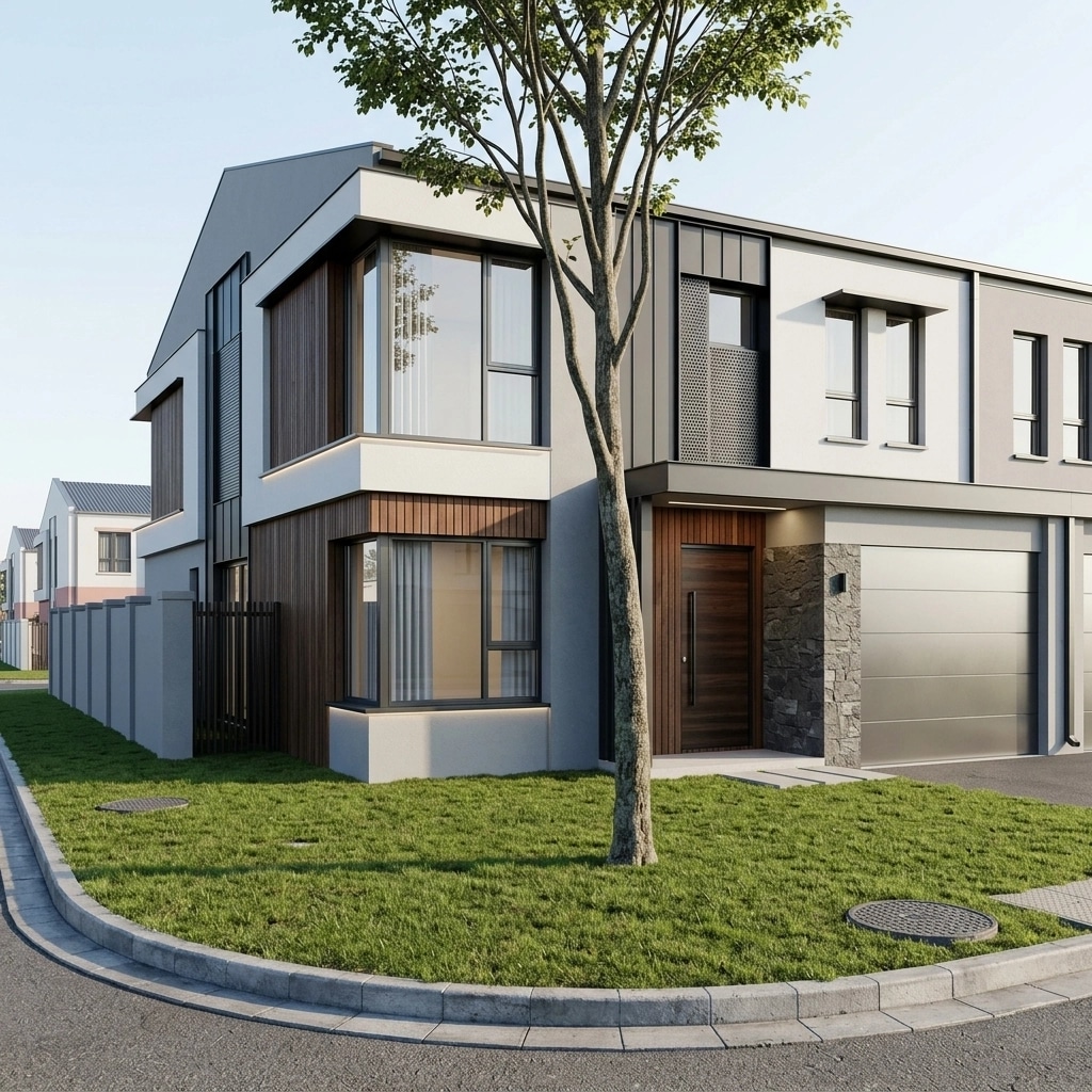 Contemporary Facade Facade design — facade photo by GenRoom AI