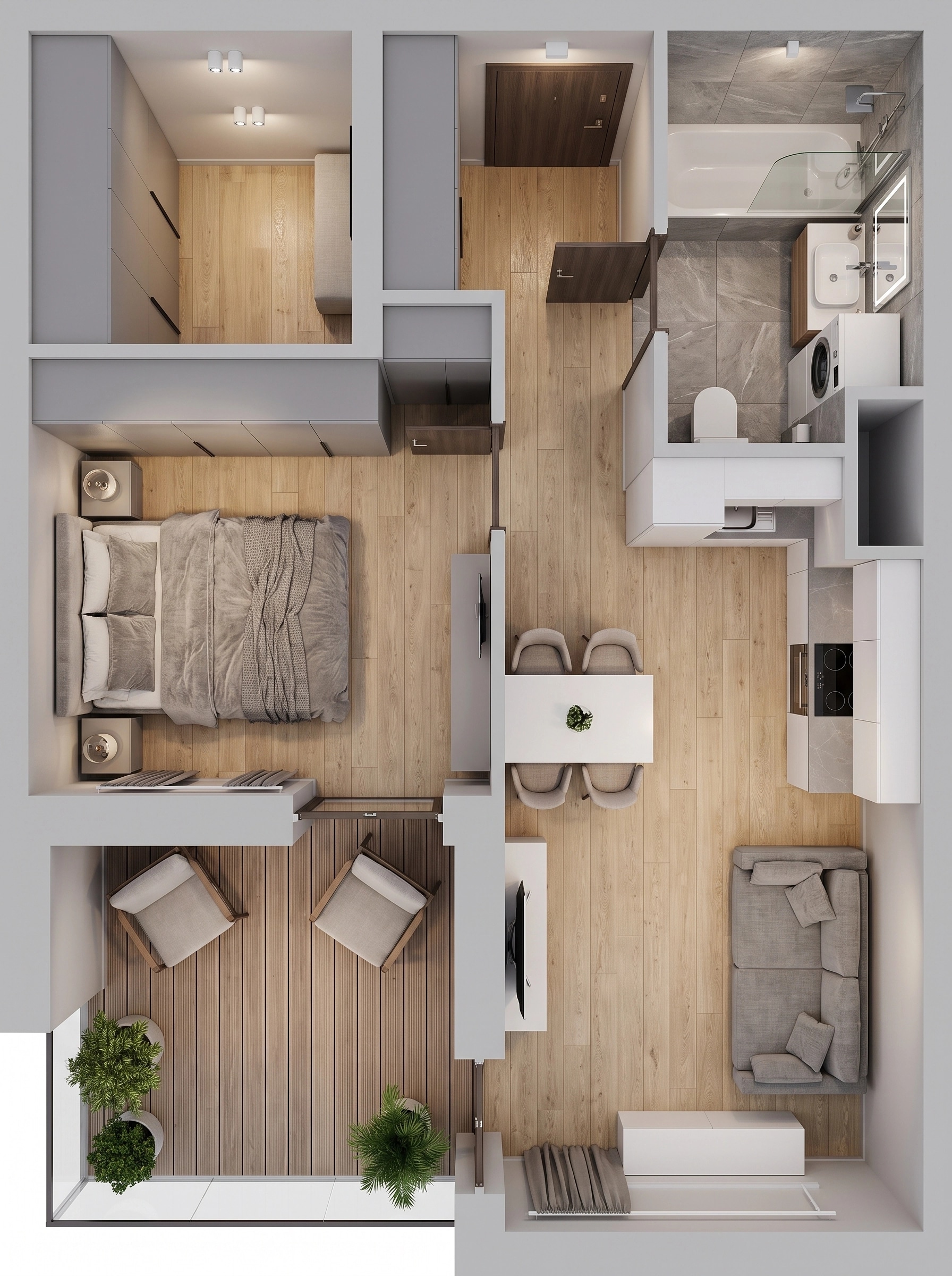 Interior design in Contemporary style — Living Room by GenRoom AI