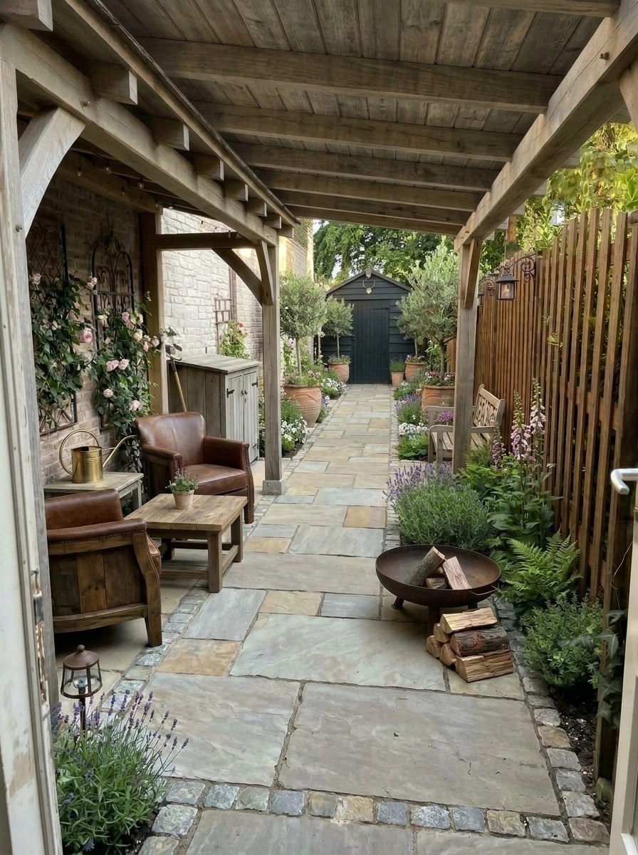 Country Rustic Garden Yard design — yard photo by GenRoom AI
