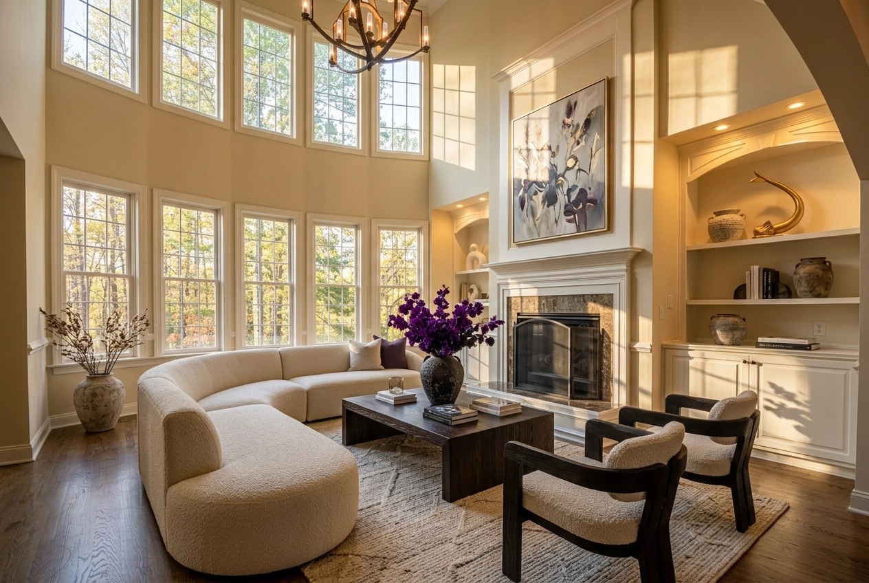 Interior design in Contemporary style — Living Room by GenRoom AI