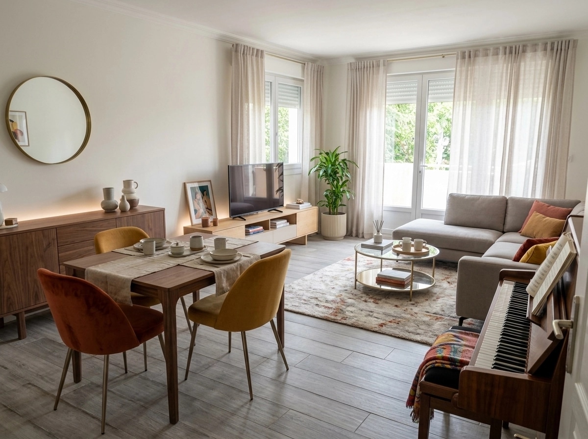 Interior design in Contemporary style — Living Room by GenRoom AI