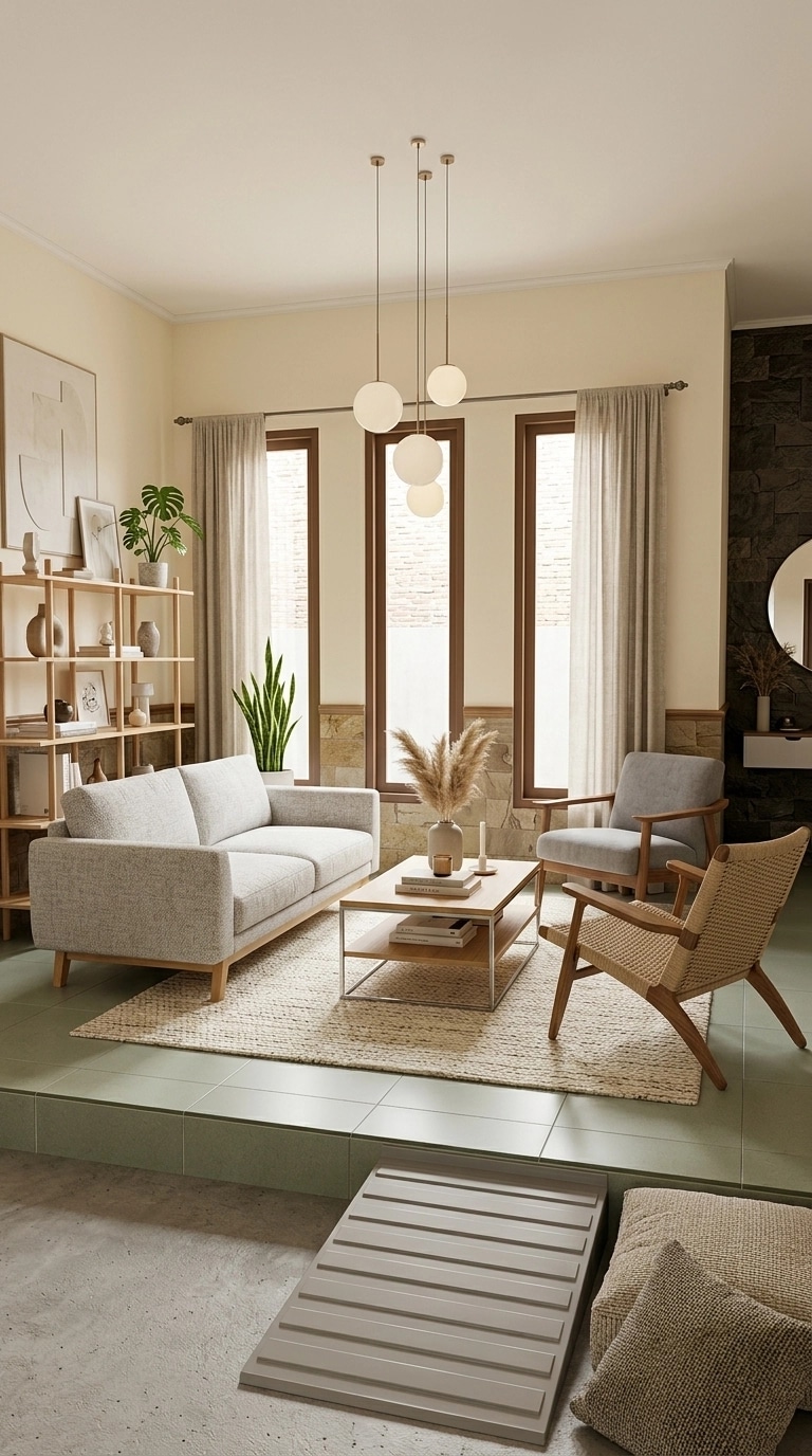 Interior design in Scandinavian style — Living Room by GenRoom AI