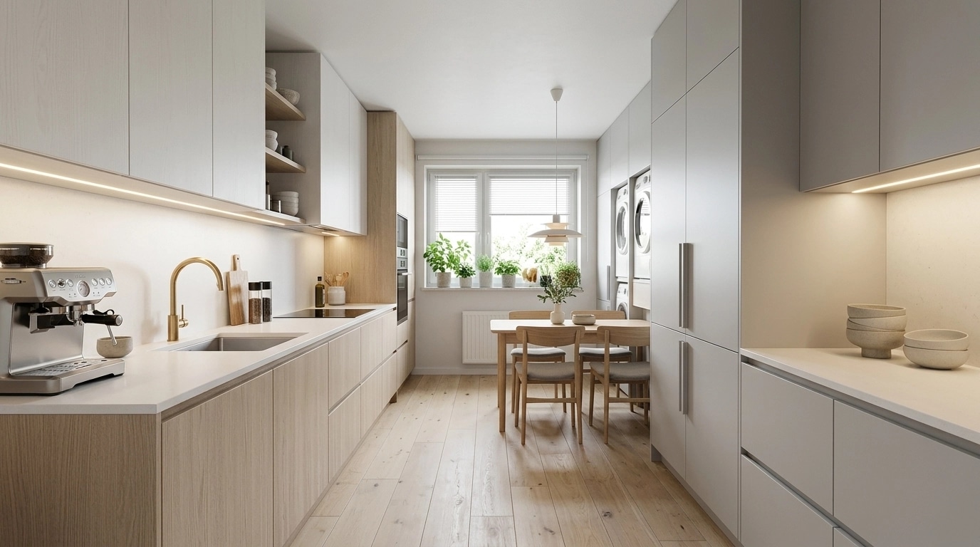 Scandinavian Kitchen design — interior photo by GenRoom AI