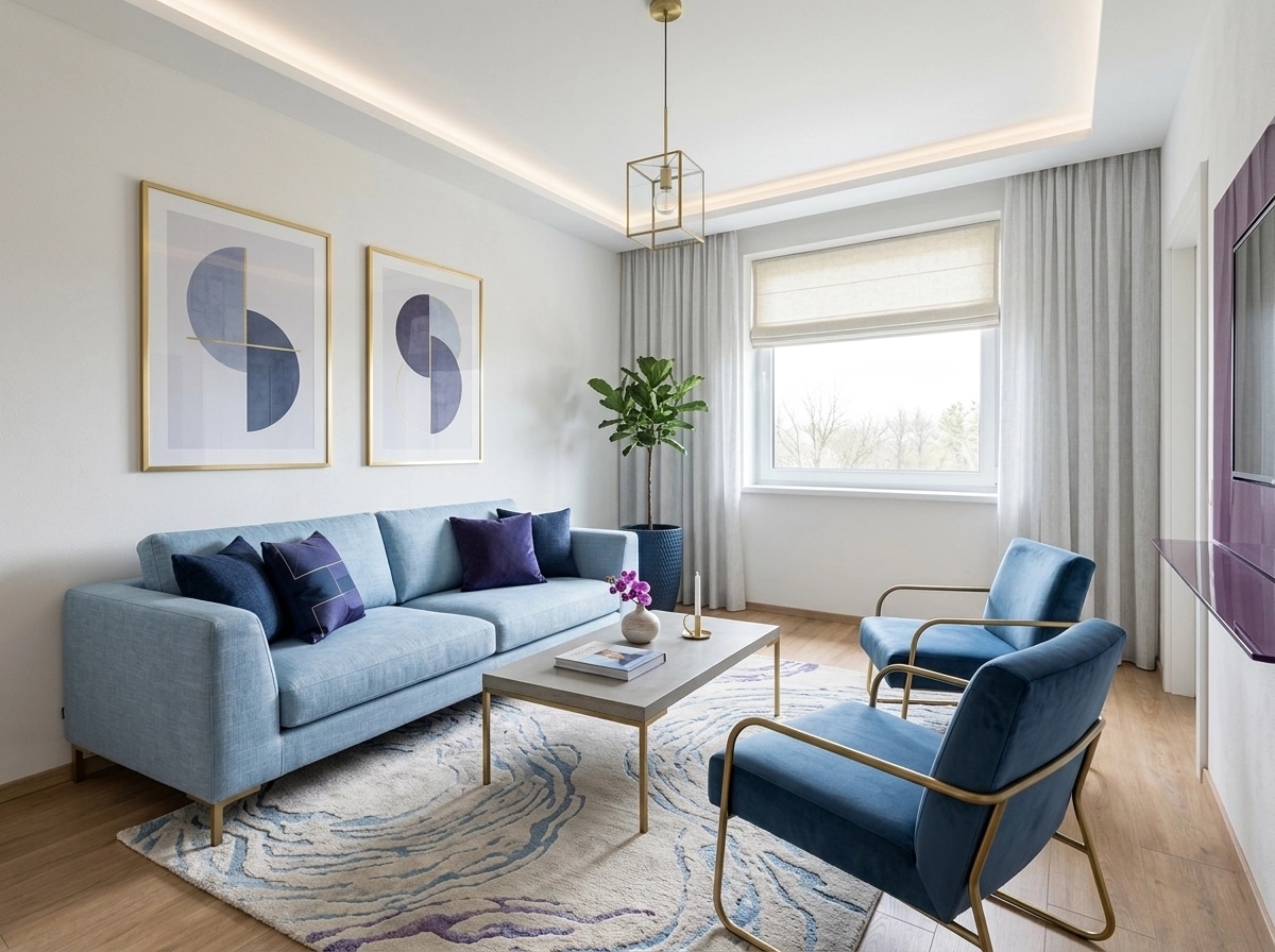 Interior design in Contemporary style — Living Room by GenRoom AI