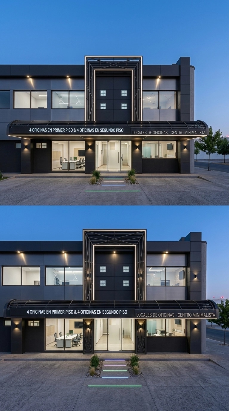 Hi-Tech Facade Facade design — facade photo by GenRoom AI