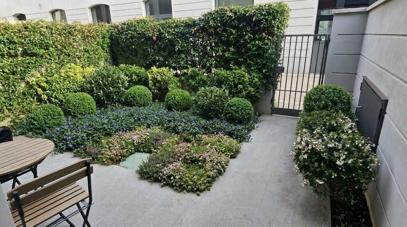 Yard design in no_style style — photo by GenRoom AI