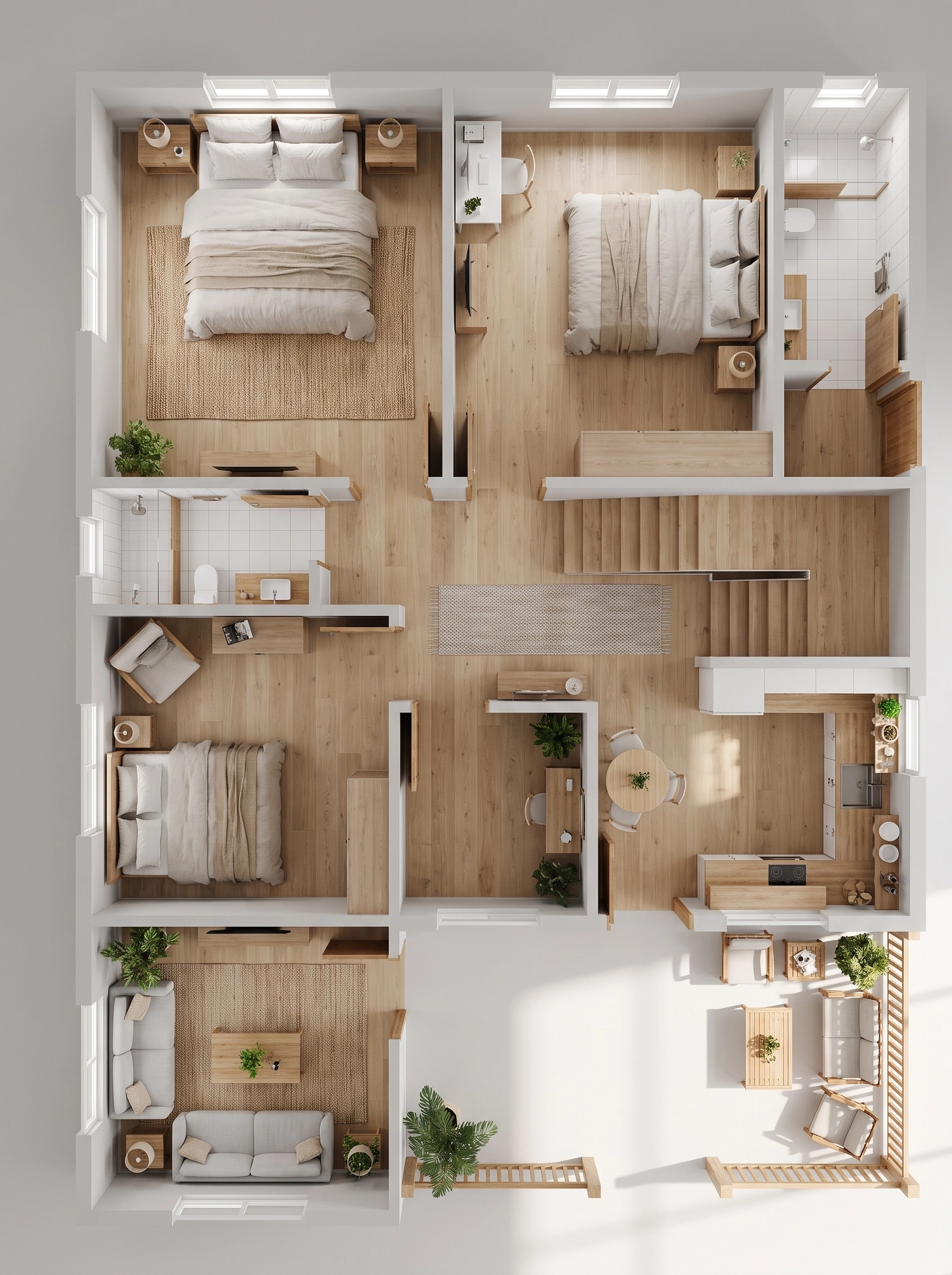 Scandinavian Living Room design — interior photo by GenRoom AI