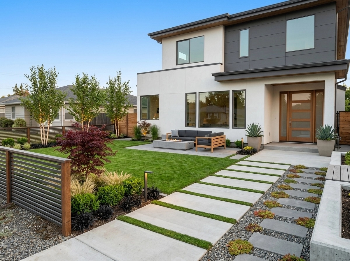 Landscape design in Contemporary Yard style — Yard by GenRoom AI