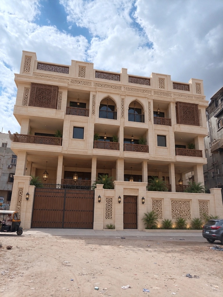 Arabian Facade Facade design — facade photo by GenRoom AI