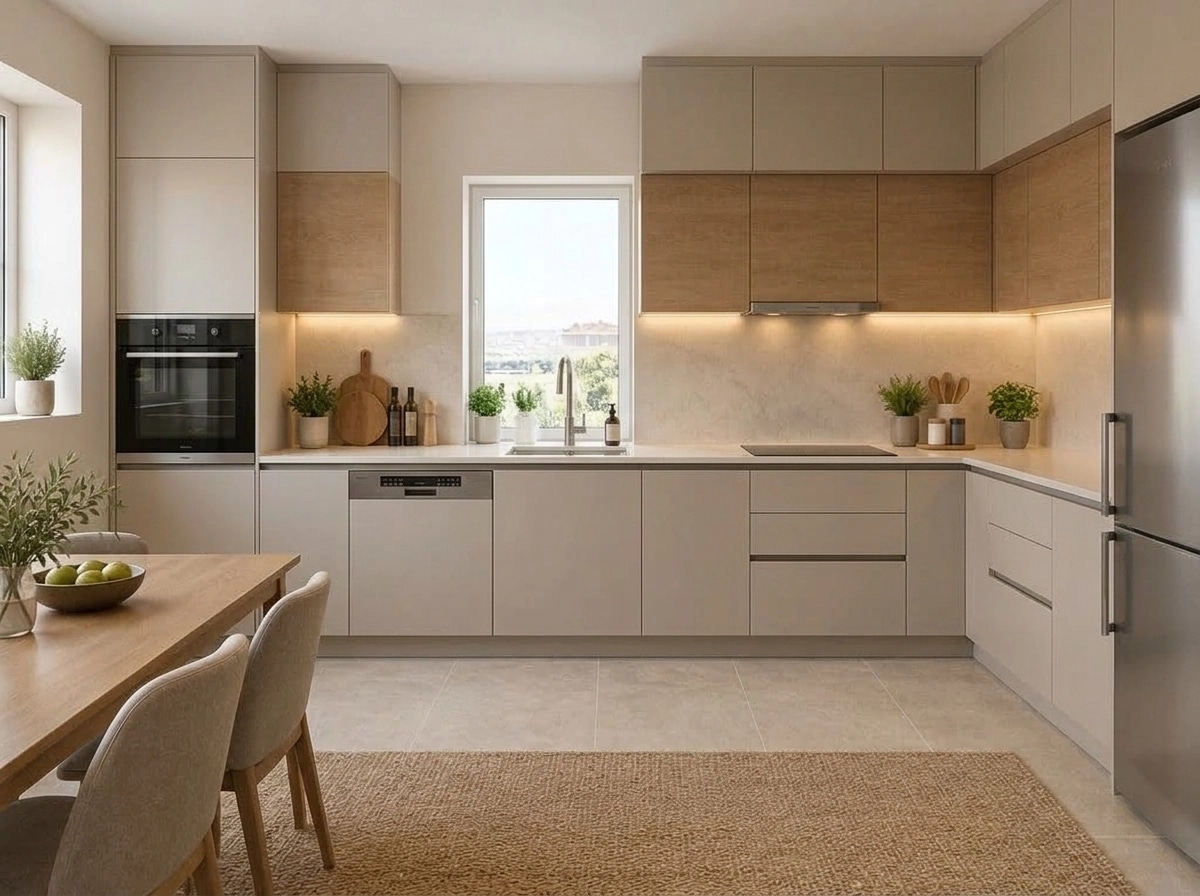 Kitchen interior in Contemporary style — photo by GenRoom AI