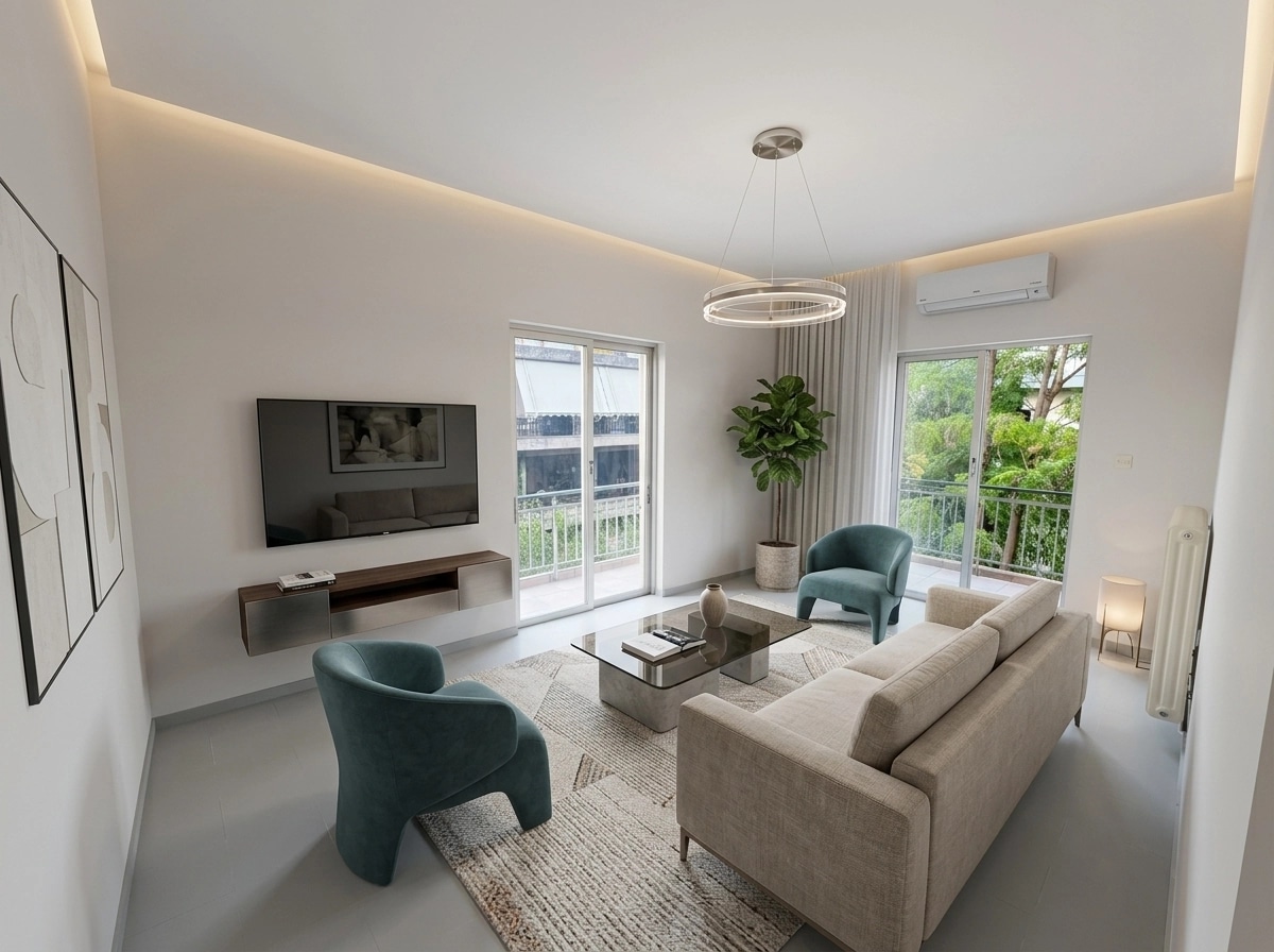 Interior design in Contemporary style — Living Room by GenRoom AI