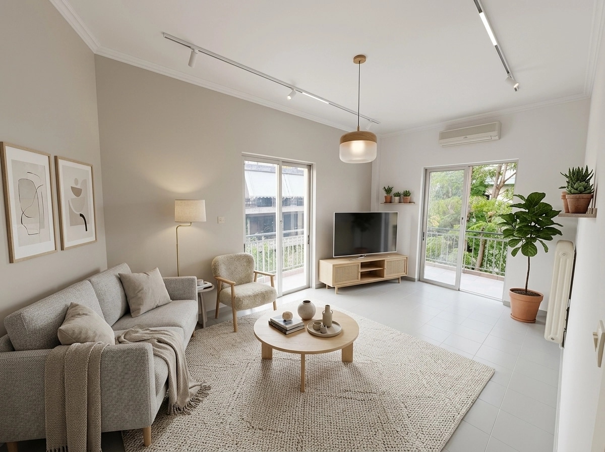 Scandinavian Living Room design — interior photo by GenRoom AI