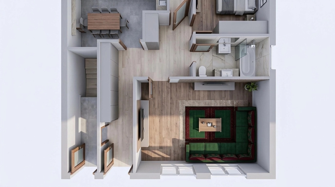 Interior design in Contemporary style — Living Room by GenRoom AI
