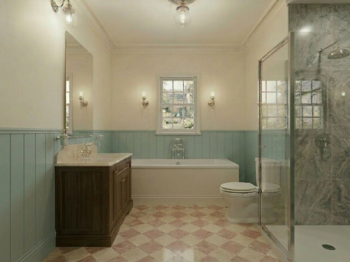 Classic Bathroom design — interior photo by GenRoom AI