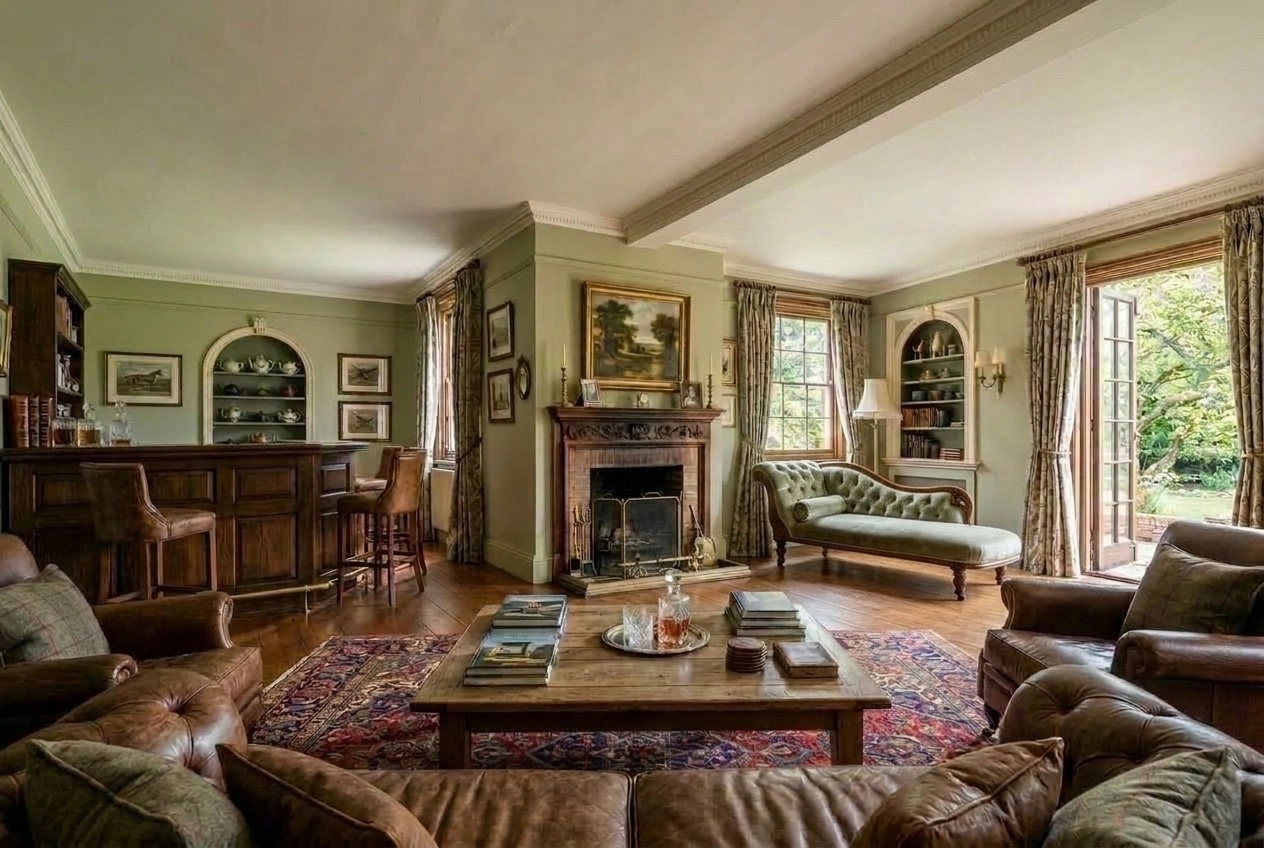 Interior design in British style — Living Room by GenRoom AI