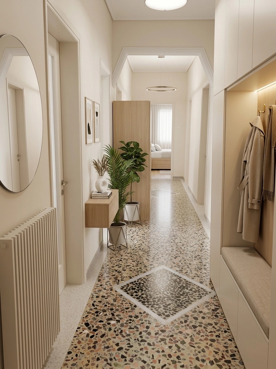 Minimalism Hallway design — interior photo by GenRoom AI