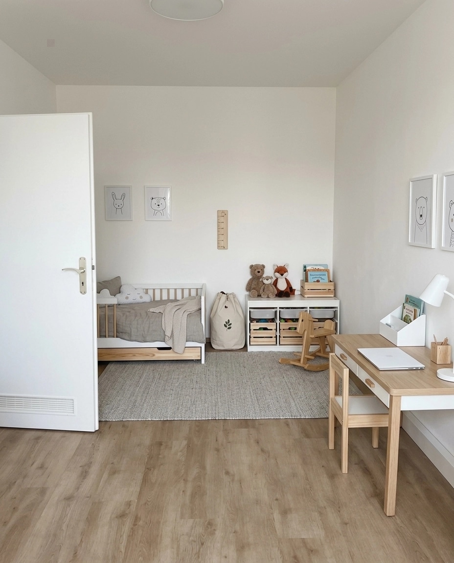 Scandinavian Kids Room design — interior photo by GenRoom AI