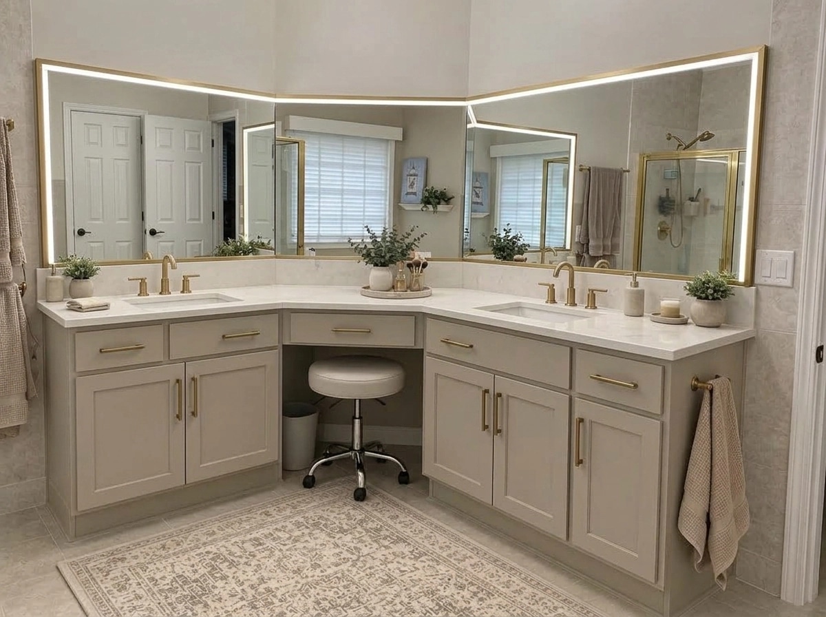 Contemporary Bathroom design — interior photo by GenRoom AI