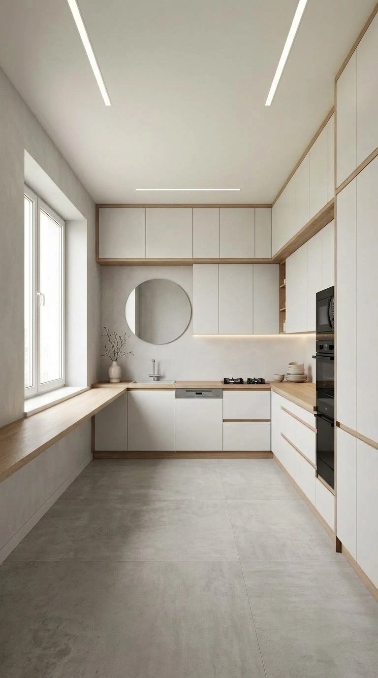 Minimalism Kitchen design — interior photo by GenRoom AI