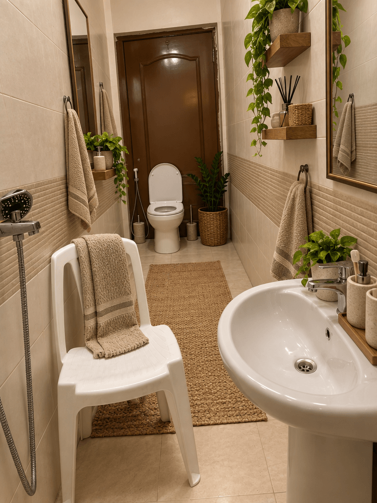 Bathroom interior in no_style style — photo by GenRoom AI