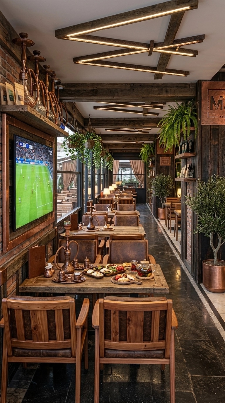 Interior design in Rustic style — cafe by GenRoom AI