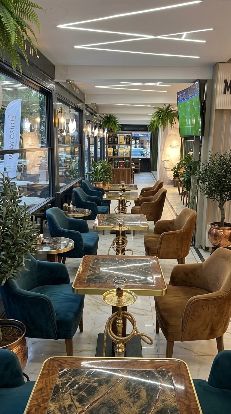 Interior design in Transitional style — cafe by GenRoom AI