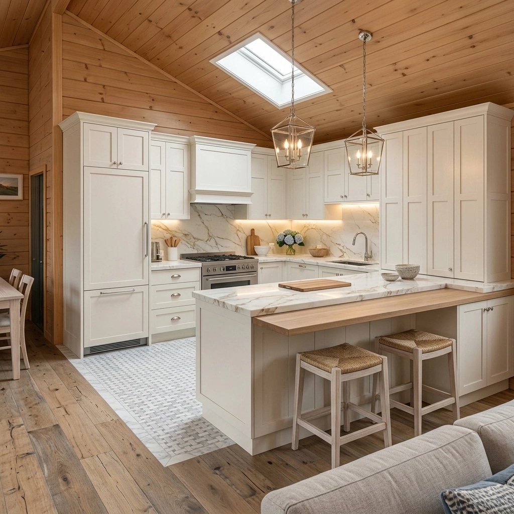 Interior design in Coastal / Hamptons style — Kitchen by GenRoom AI