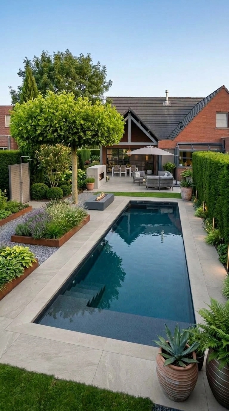 Landscape design in Contemporary Yard style — Yard by GenRoom AI