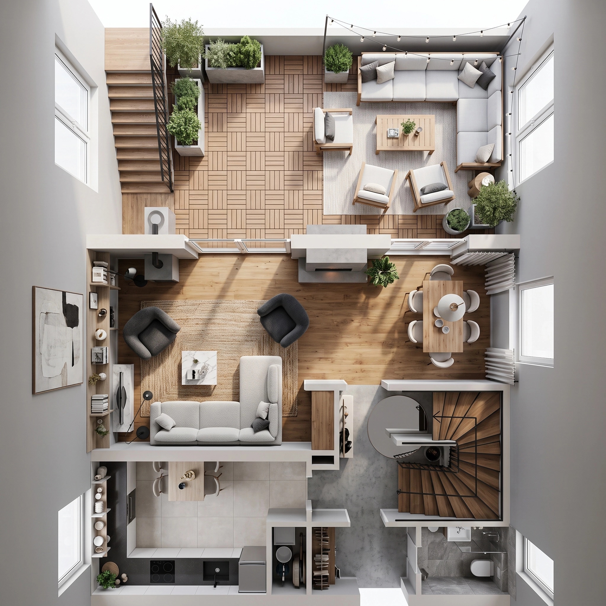 Interior design in Contemporary style — Living Room by GenRoom AI