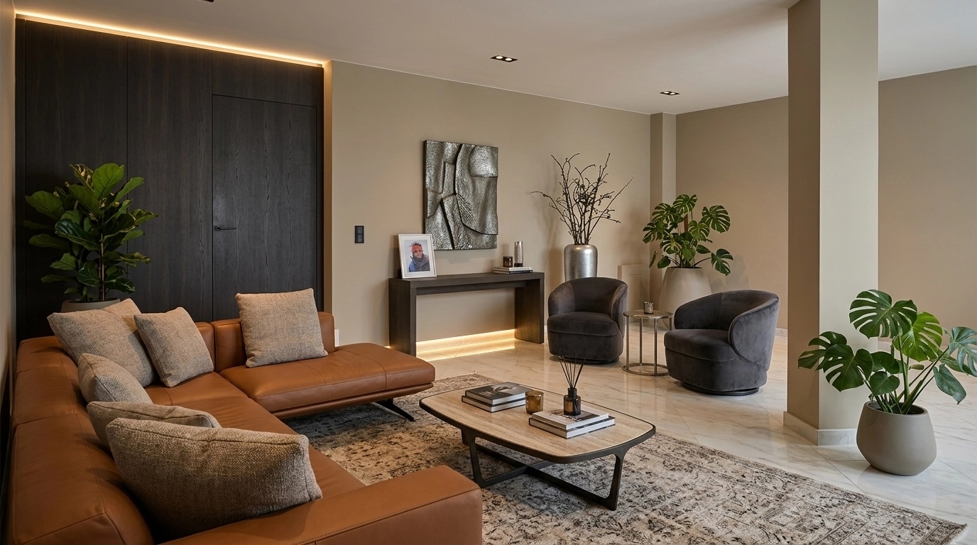 Interior design in Contemporary style — Living Room by GenRoom AI