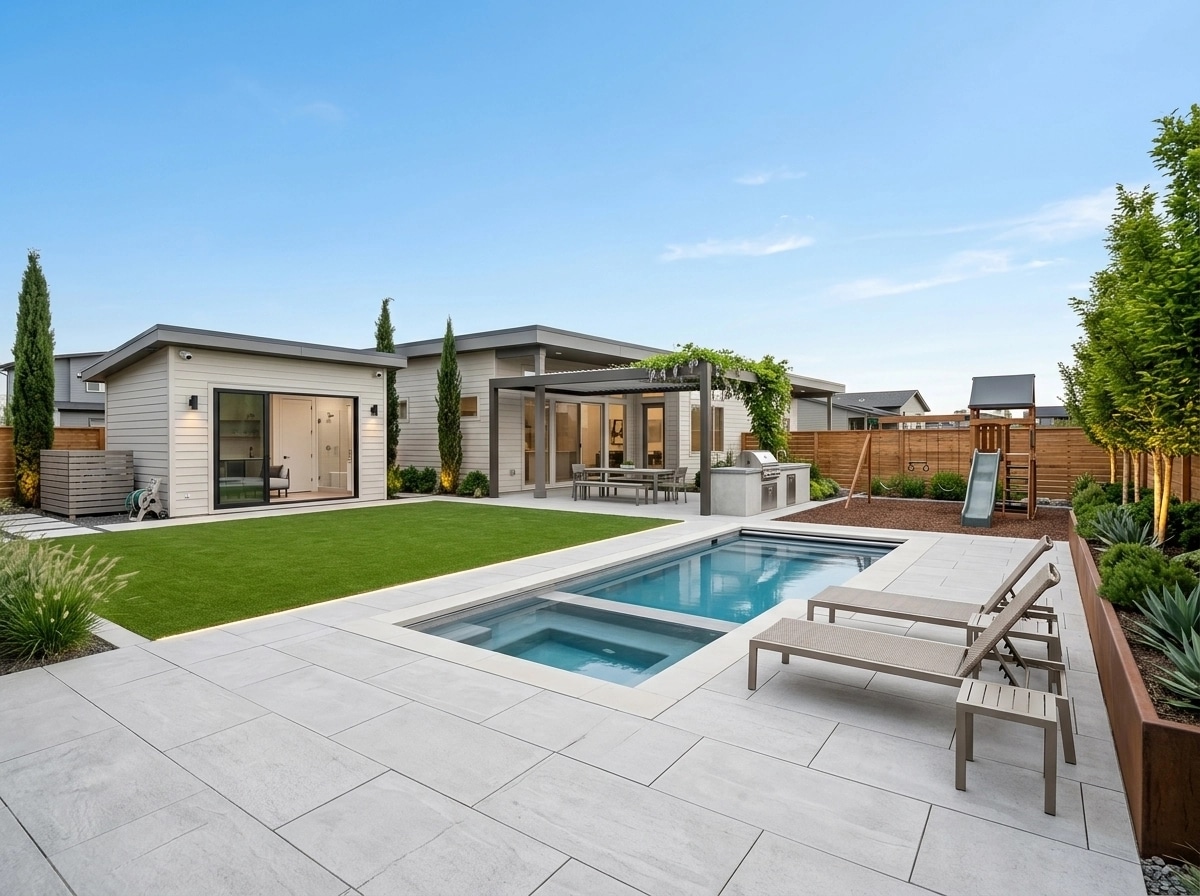 Landscape design in Minimalist Yard style — Yard by GenRoom AI