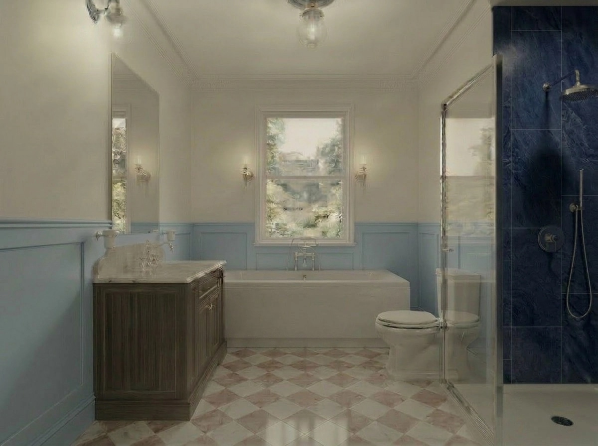 Bathroom interior in Classic style — photo by GenRoom AI