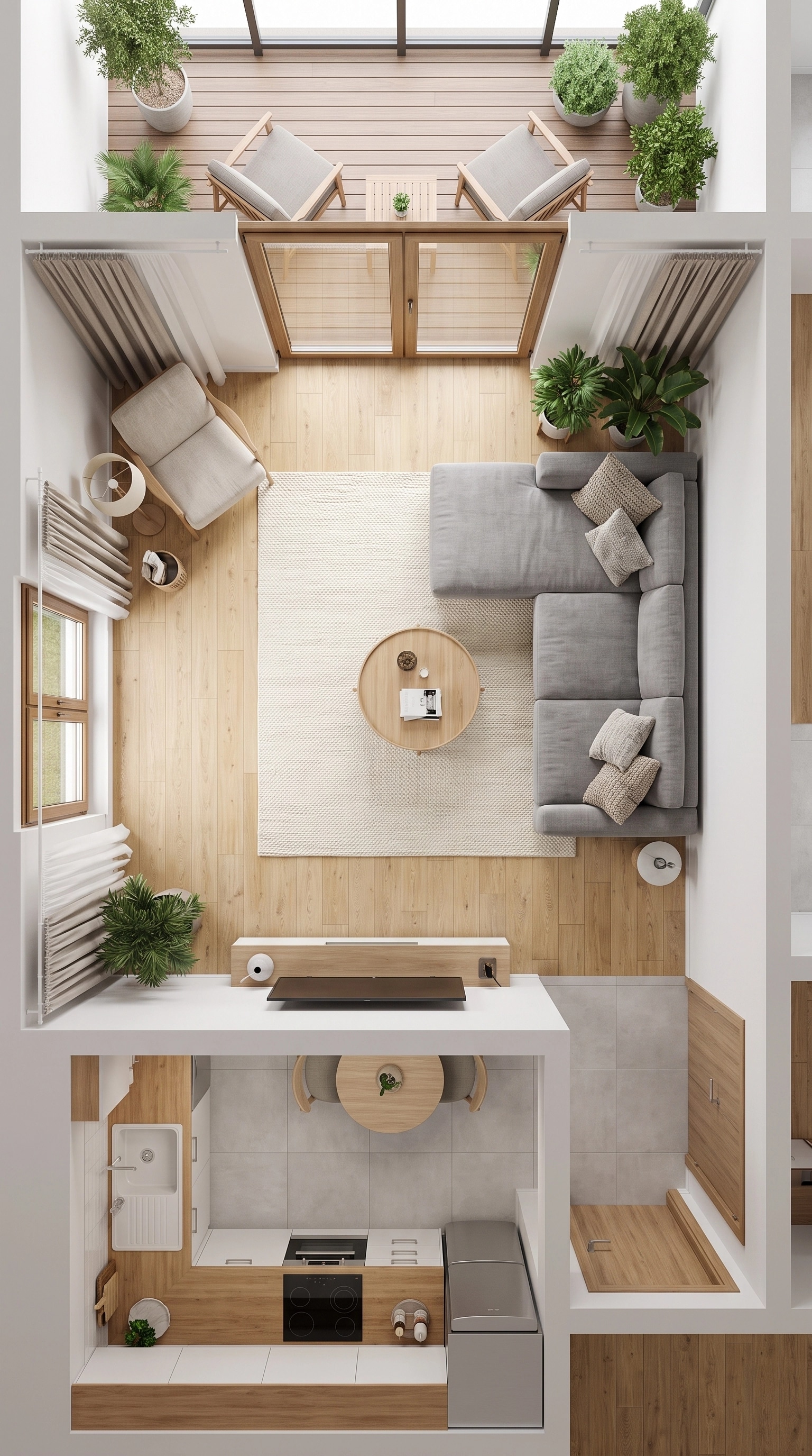 Scandinavian Living Room design — interior photo by GenRoom AI