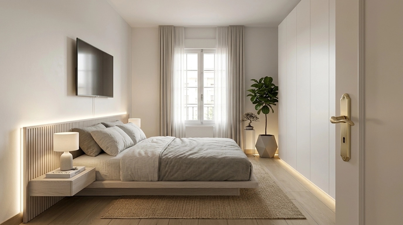 Minimalism Bedroom design — interior photo by GenRoom AI