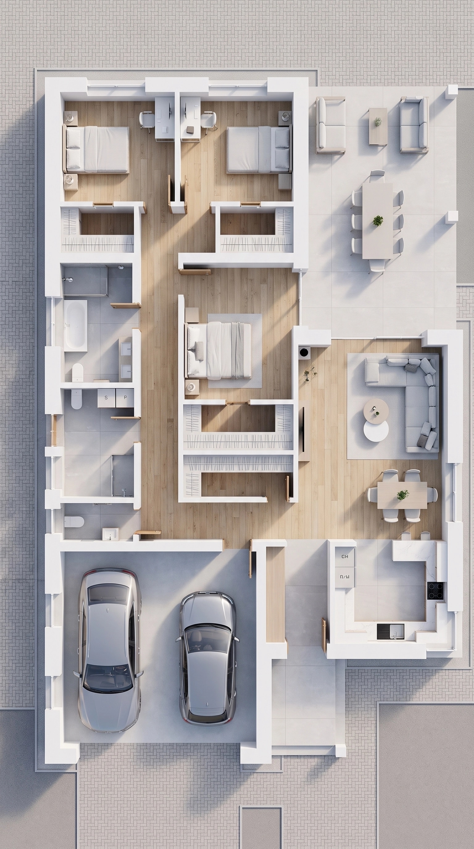Interior design in Minimalism style — Living Room by GenRoom AI
