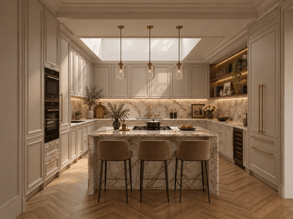 Interior design in French Parisian style — Kitchen by GenRoom AI