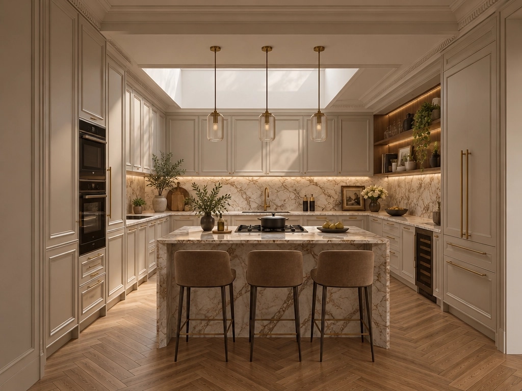 Interior design in French Parisian style — Kitchen by GenRoom AI