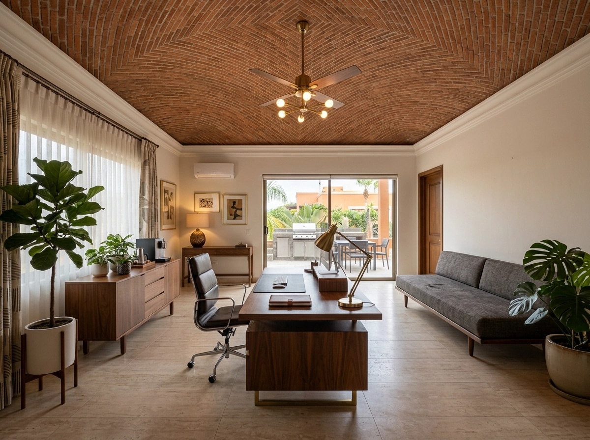 Design d'intérieur en style Mid-Century Modern — home_office par GenRoom AI