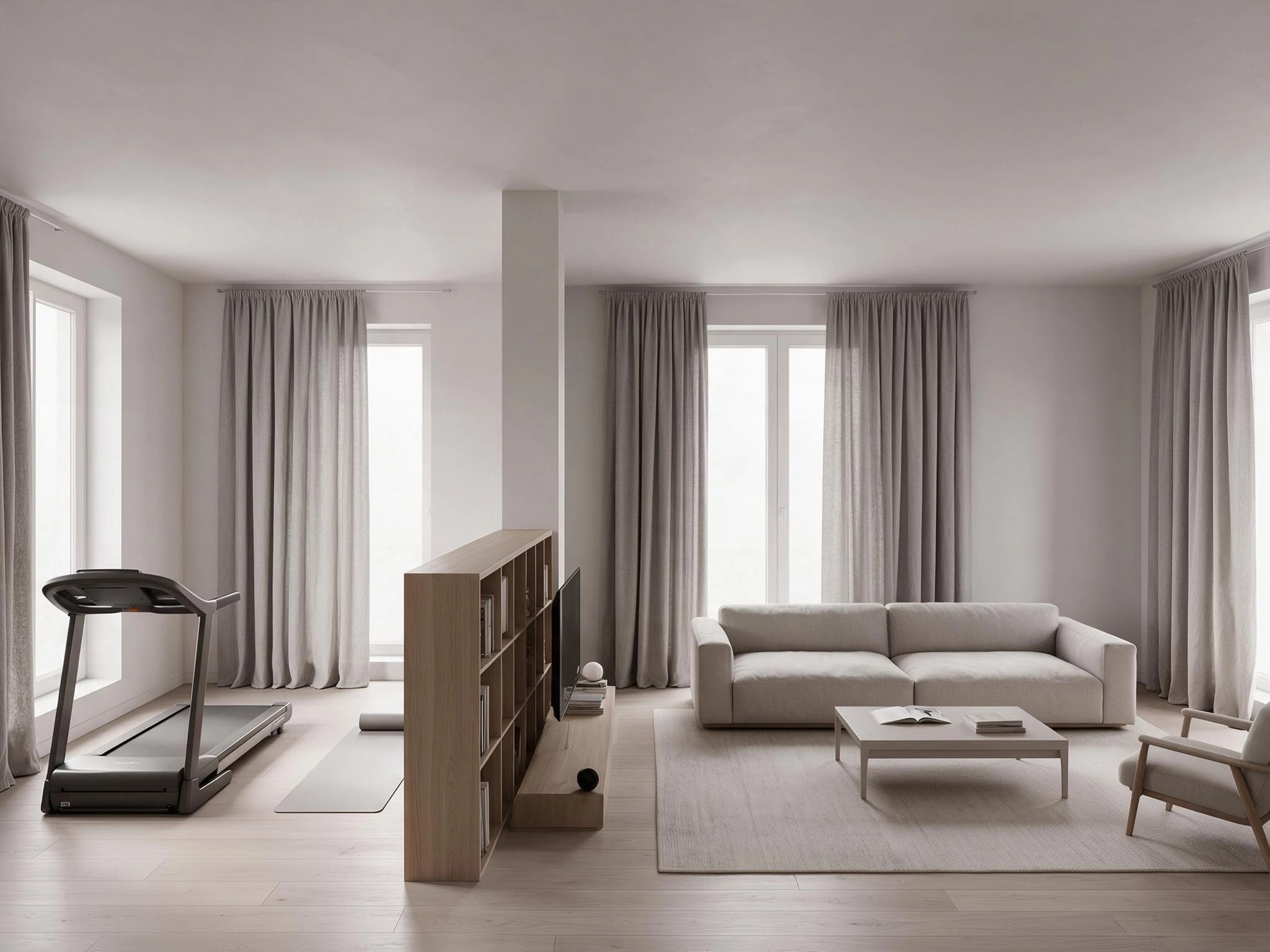 Interior design in Minimalism style — Living Room by GenRoom AI